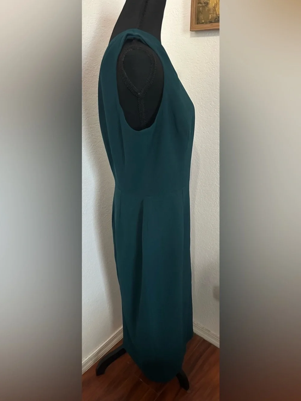 Dress the Population Tiffany One-Shoulder Pine Green Midi Dress - Size L NWT